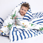 Dunkin' Dragon Quilted Cot Cover/Play Mat