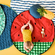 Watermelon/Black Waterproof Reversible Playmat