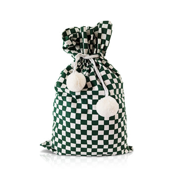 Green Checkered Swag Sack | Pre-order - shipping in early November