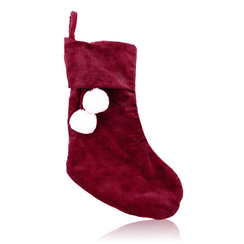 Red Corduroy Christmas Stocking | Pre-order - shipping in early November