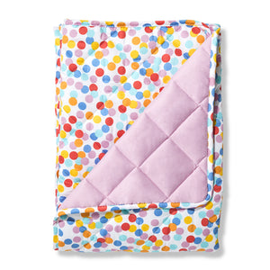 Confetti Quilted Cot Cover/Play Mat