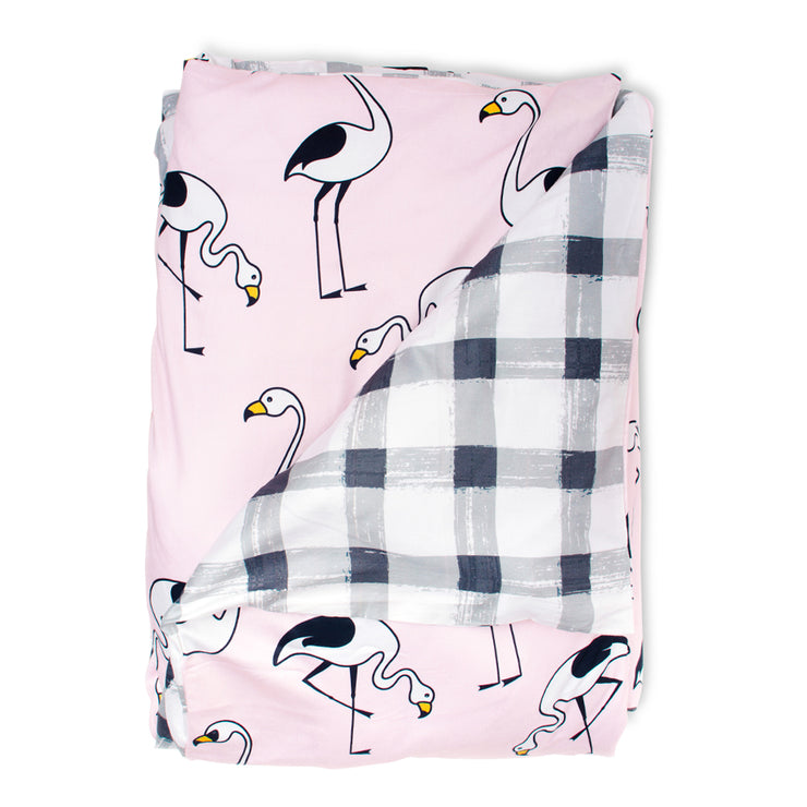 Flamingo Pink Quilt Cover
